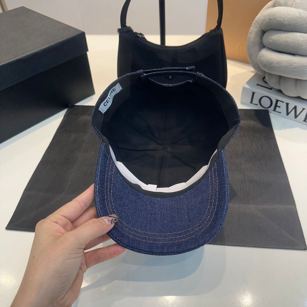 Casquette Celin en denim bleu 210428