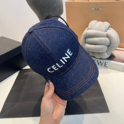 Casquette Celin en denim bleu 210428