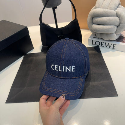 Casquette Celin en denim bleu 210428