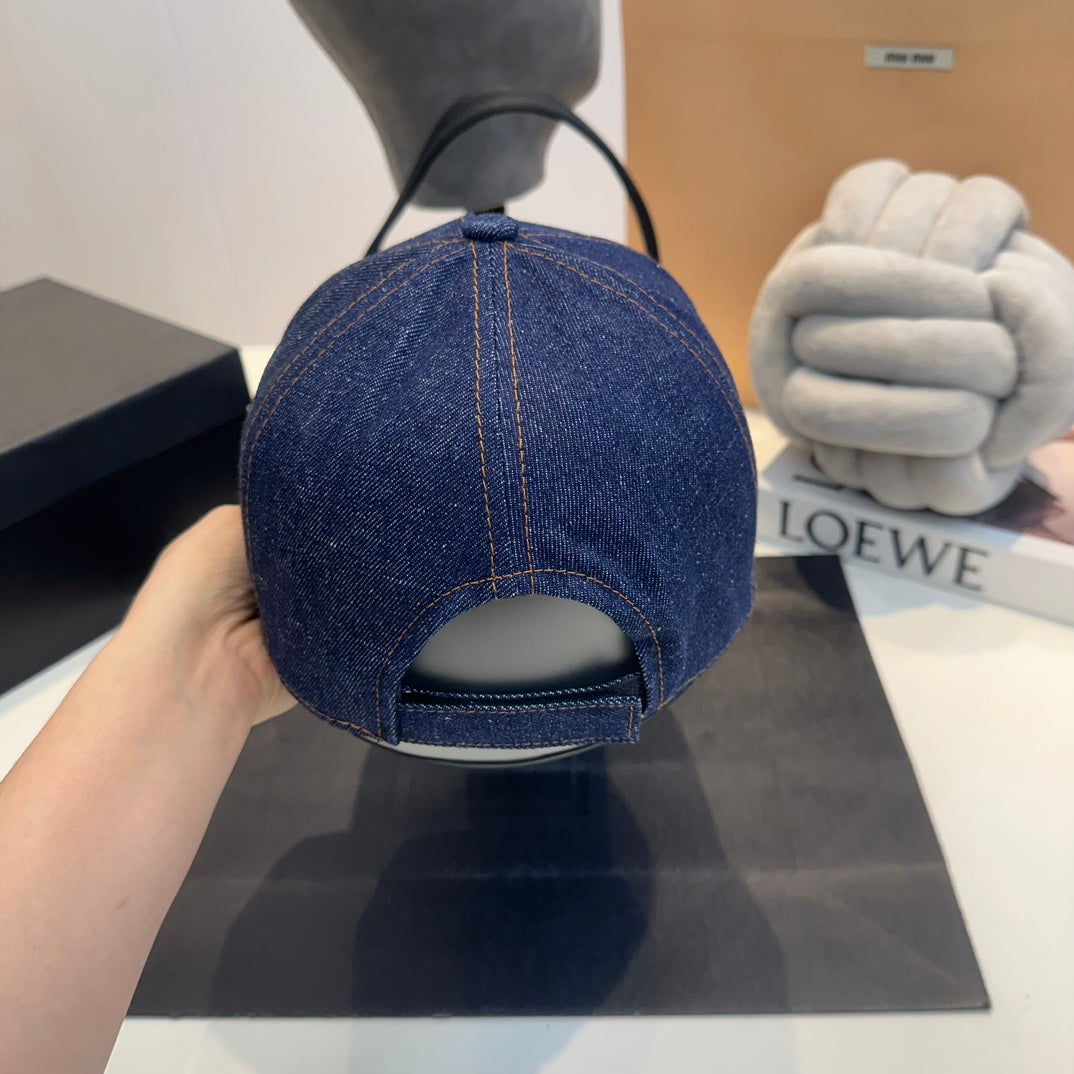 Casquette Celin en denim bleu 210428
