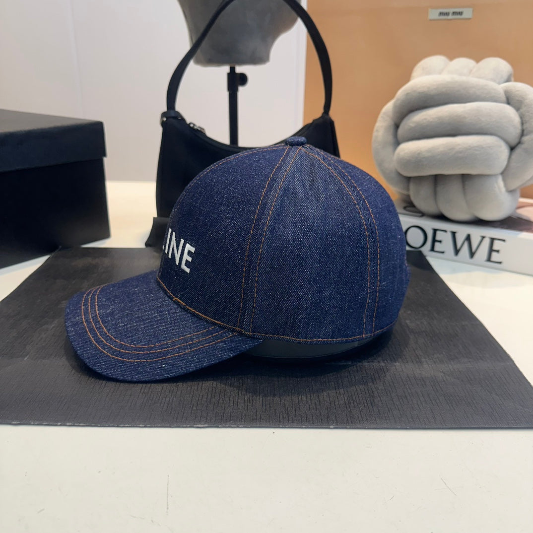 Casquette Celin en denim bleu 210428