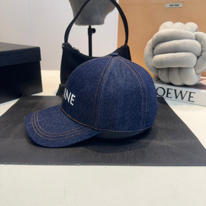 Casquette Celin en denim bleu 210428