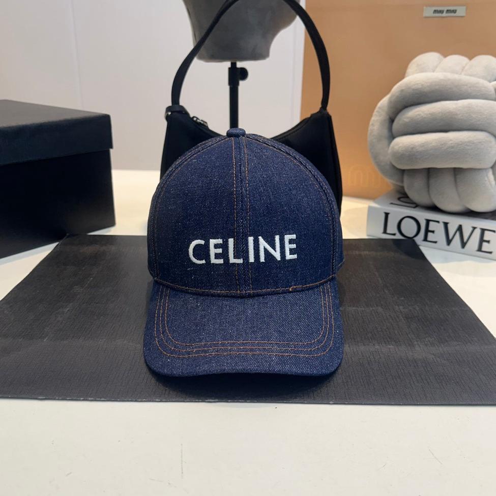 Casquette Celin en denim bleu 210428