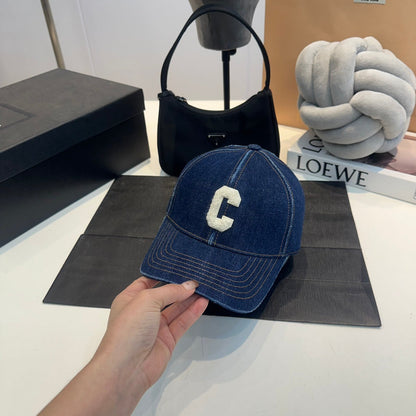 Casquette Celin en denim bleu 210417