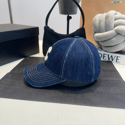 Casquette Celin en denim bleu 210417
