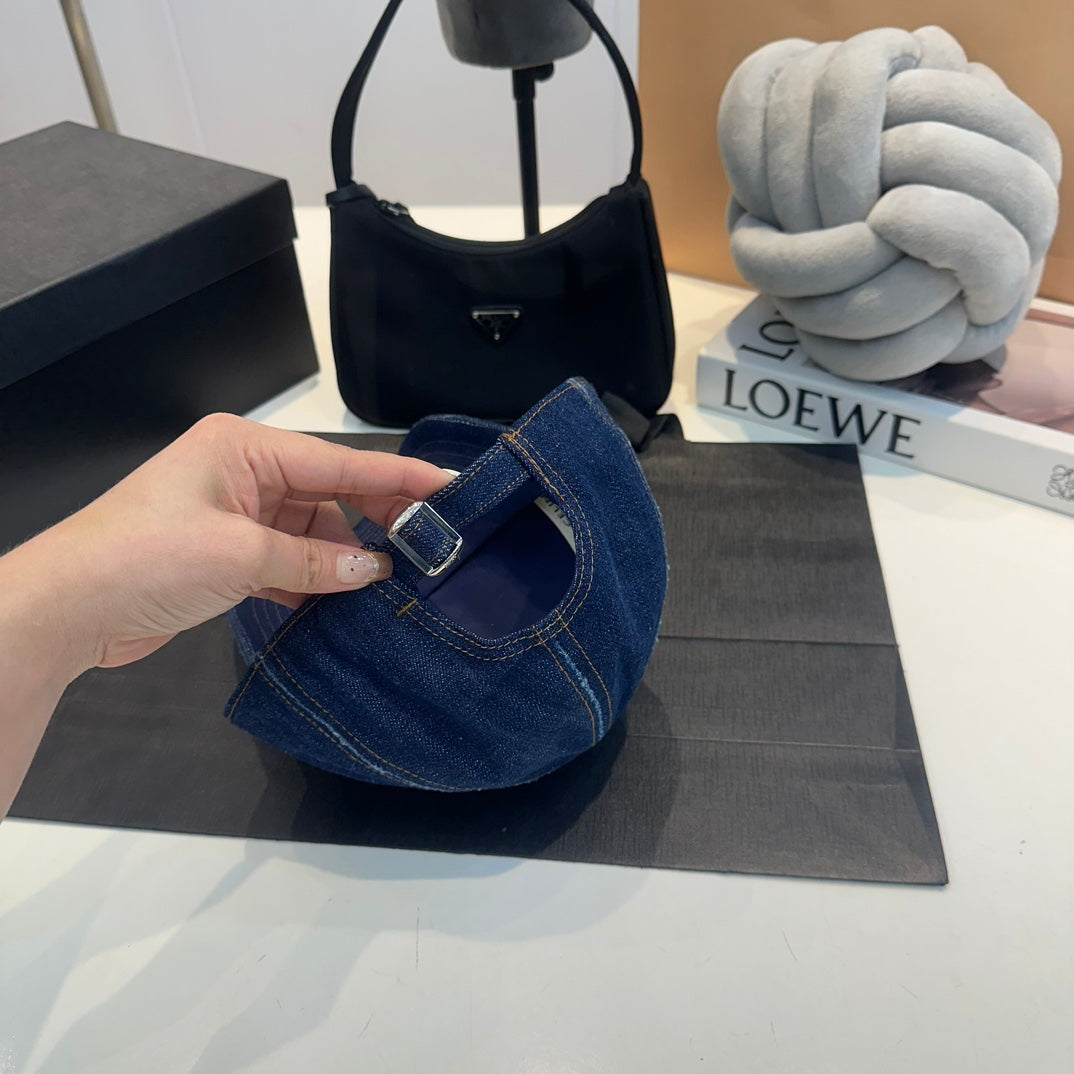 Casquette Celin en denim bleu 210417