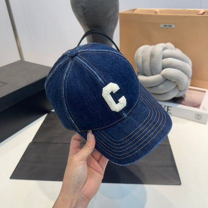 Casquette Celin en denim bleu 210417