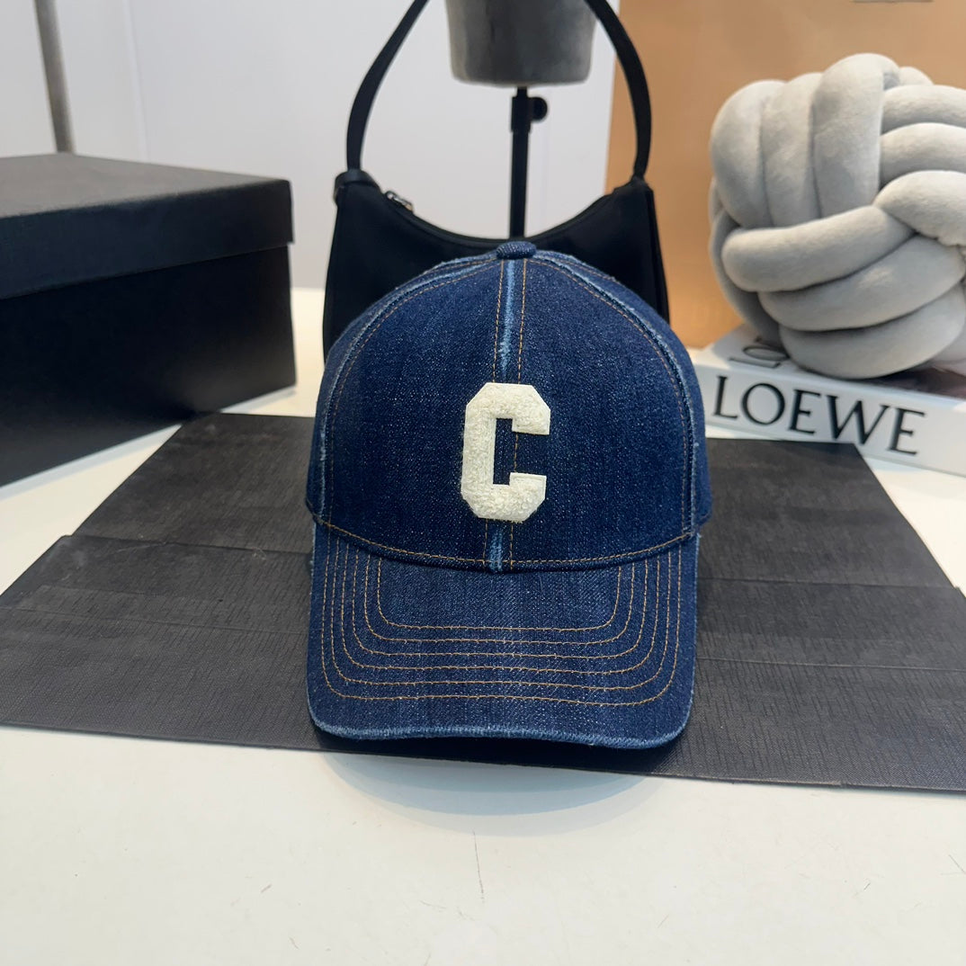 Casquette Celin en denim bleu 210417