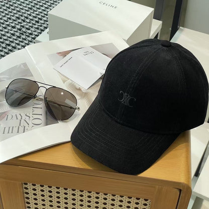 Casquette Celin en coton noir 210407