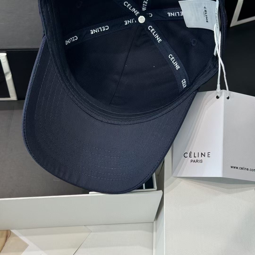 Casquette Celin en coton bleu anthracite 210406