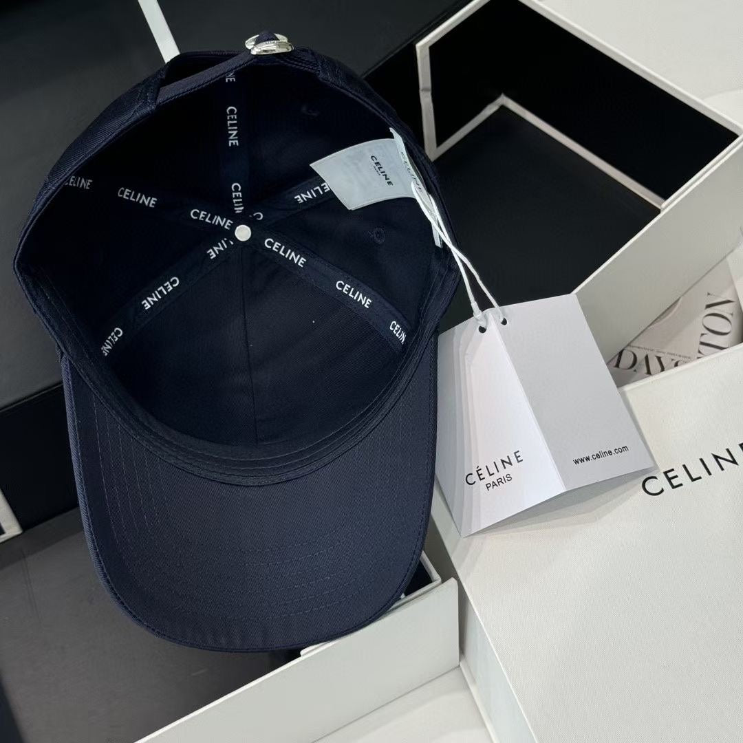Casquette Celin en coton bleu anthracite 210406