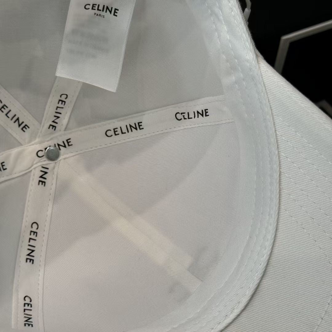 Casquette Celin en coton blanc 210405