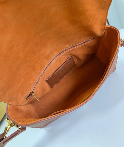 LVソフトツイスト 27cm コニャックカーフスキン ゴールド金具