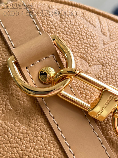 Speedy Soft 30 Cuir de vachette monogrammé beige Arizona