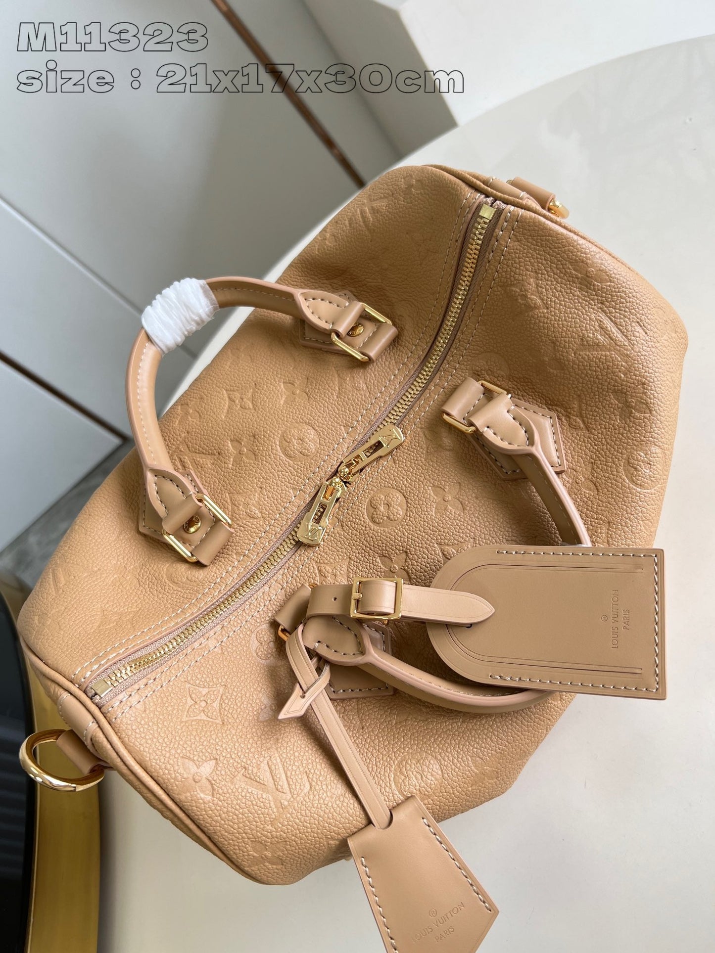 Speedy Soft 30 Cuir de vachette monogrammé beige Arizona