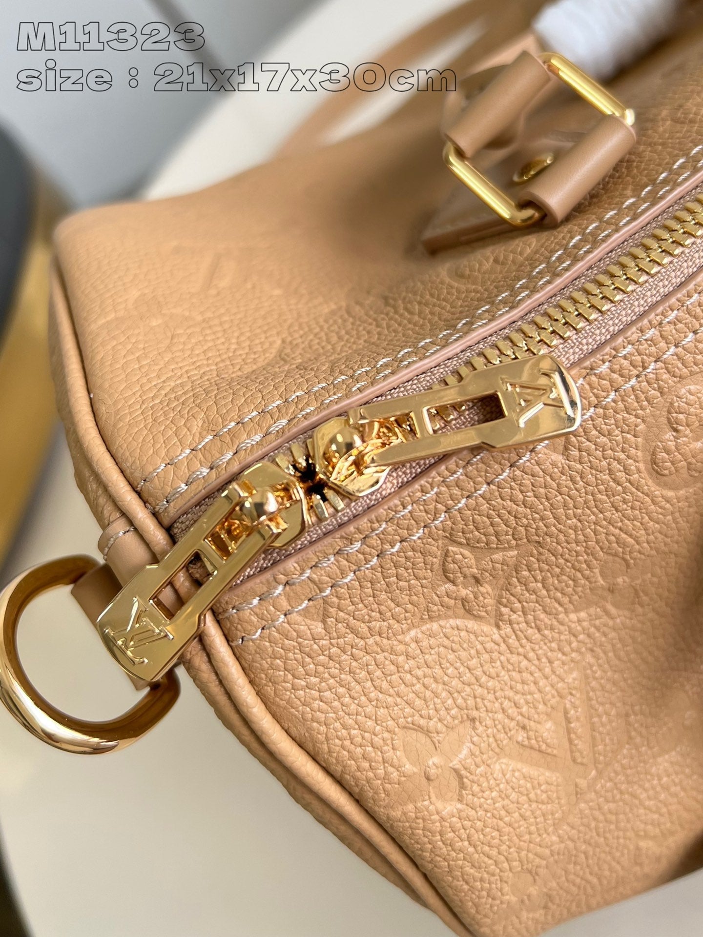 Speedy Soft 30 Cuir de vachette monogrammé beige Arizona