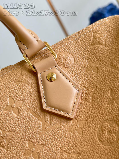Speedy Soft 30 Cuir de vachette monogrammé beige Arizona