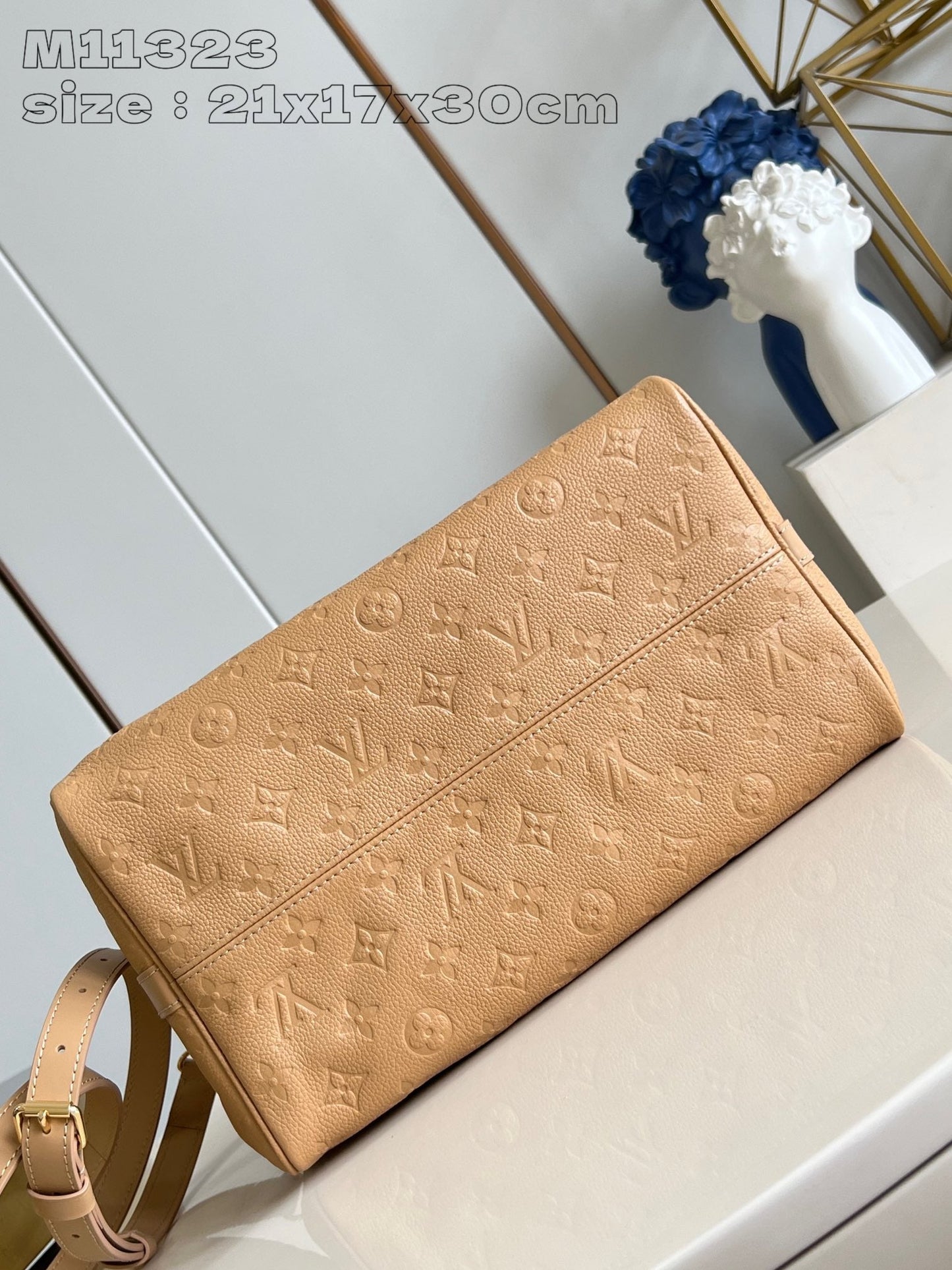 Speedy Soft 30 Cuir de vachette monogrammé beige Arizona