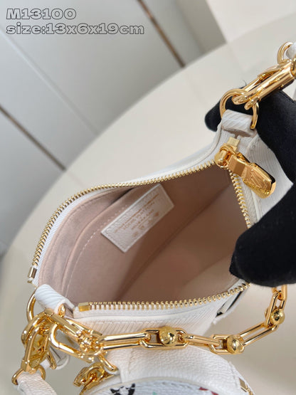 LV マレリーニ LV×TM ホワイト エピ 牛革 203650