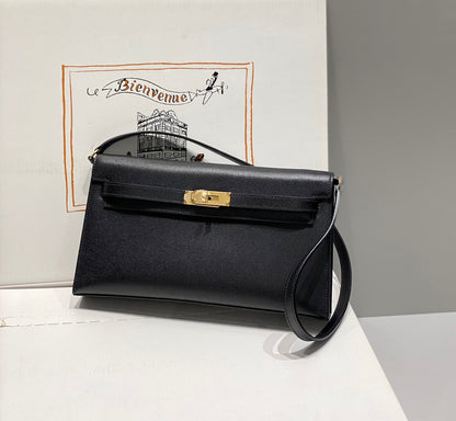 HM ケリー エラン 27cm ブラックレザー グレー