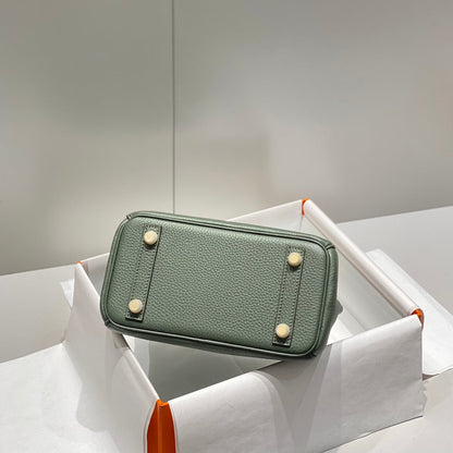 HM Birkin 20 cm Vert Amande Togo Cuir Doré