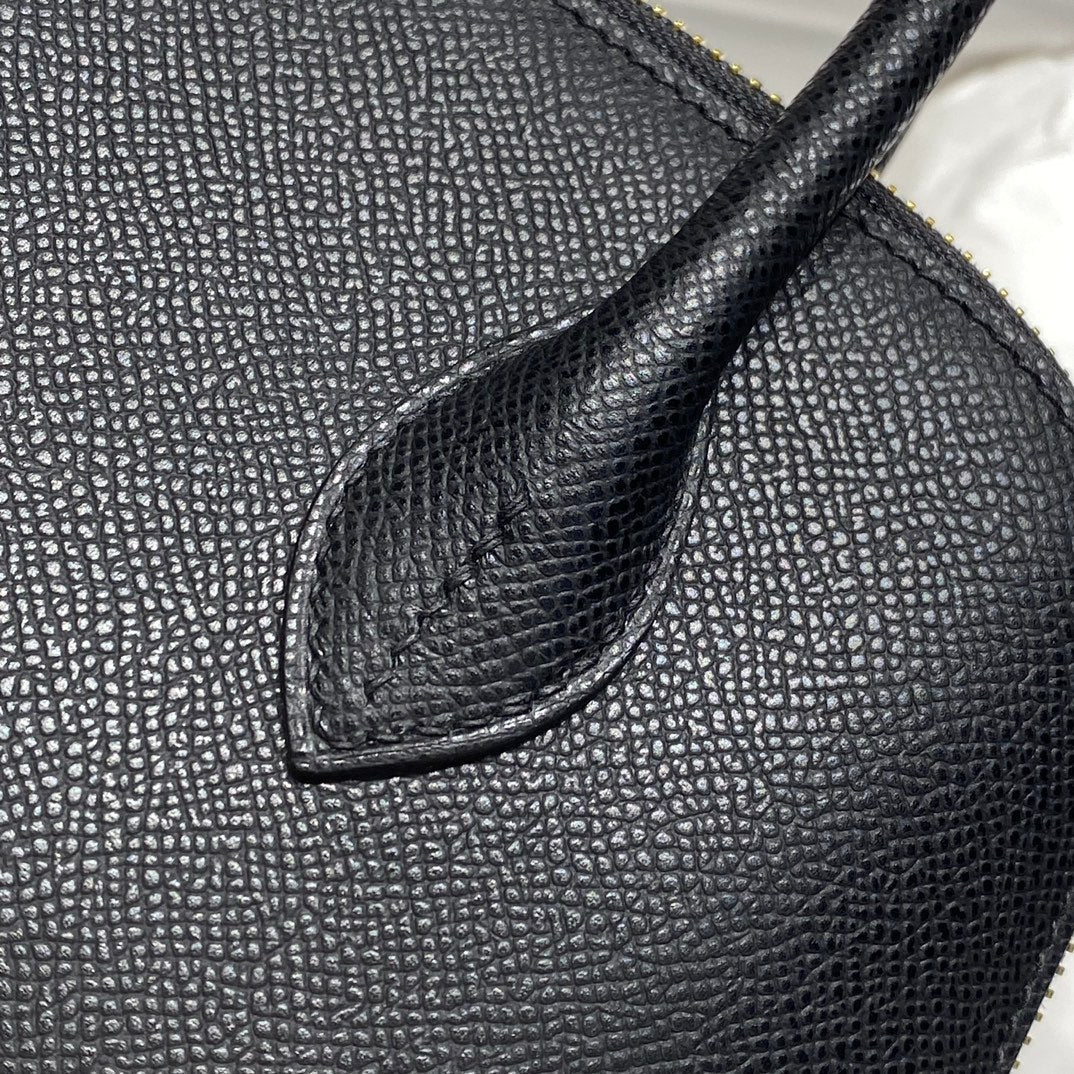 HM Bolide 25 Cuir Epsom noir, accessoires dorés 237381