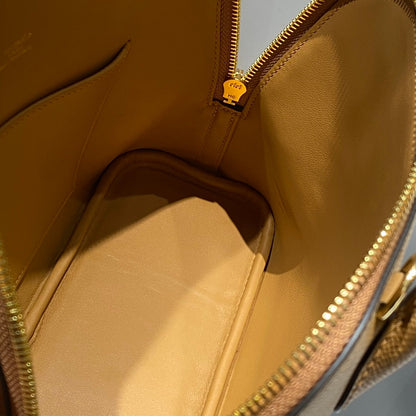 HM Bolide 25 Camel Cuir Epsom Ferrures dorées 237418