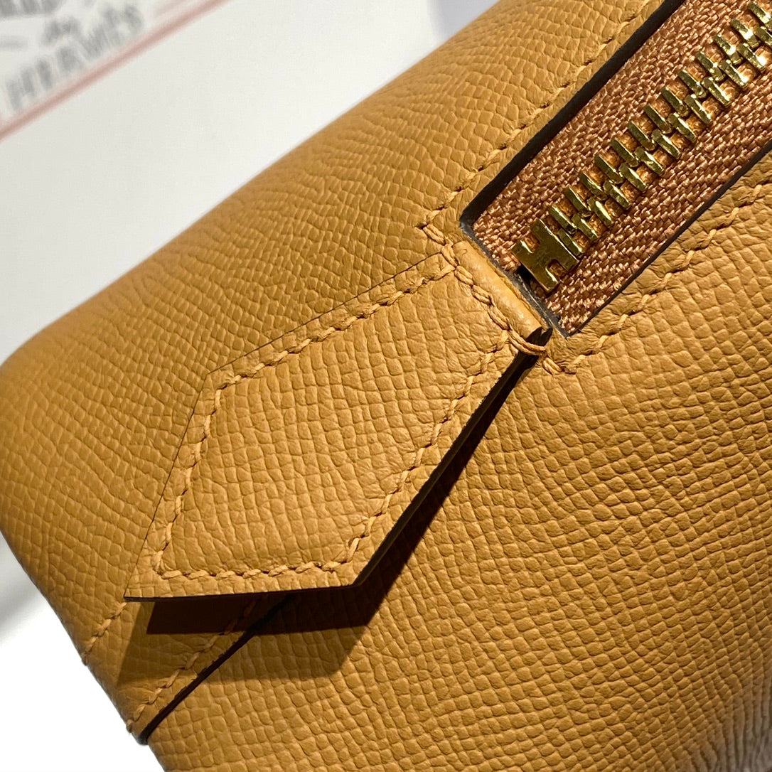 HM Bolide 25 Camel Cuir Epsom Ferrures dorées 237418