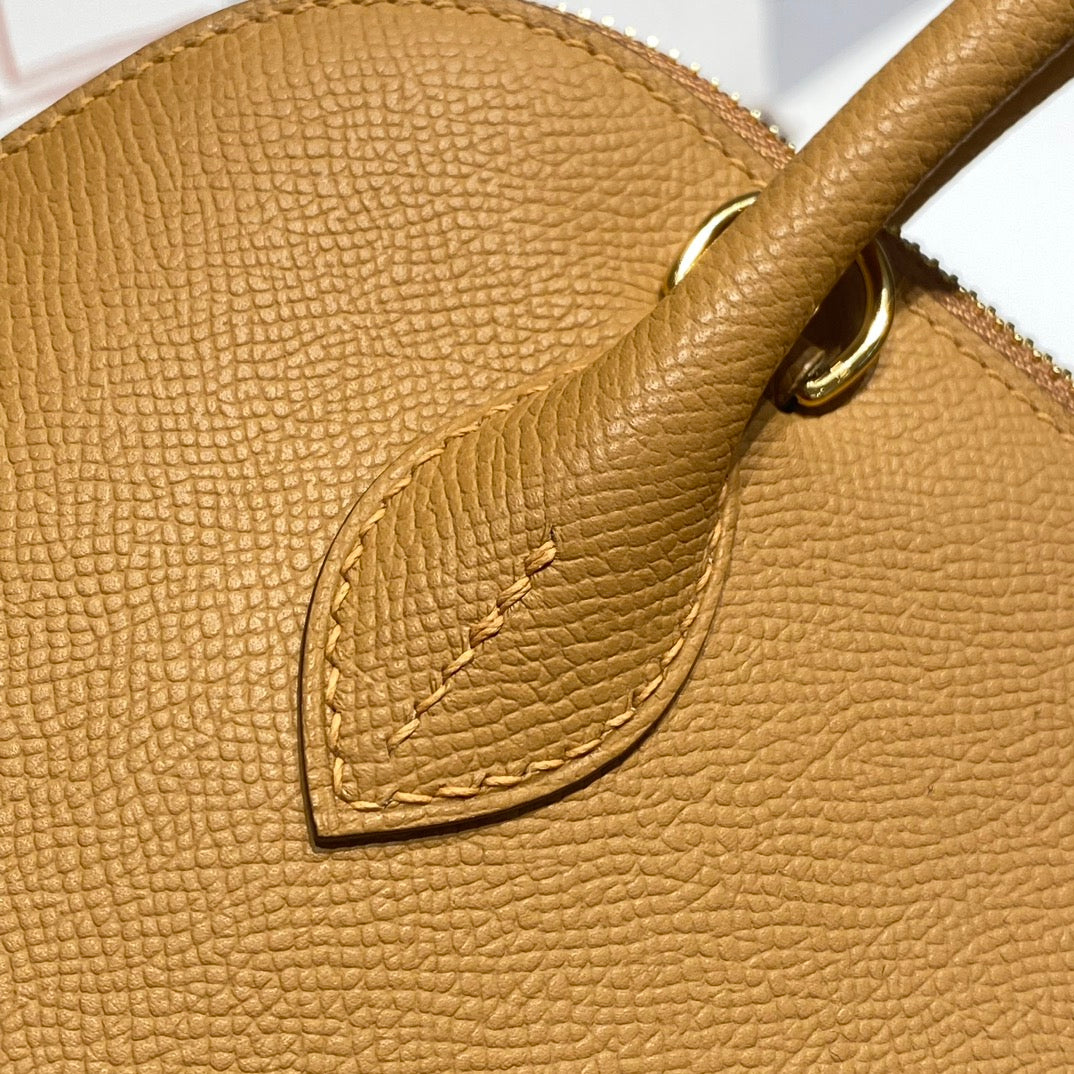 HM Bolide 25 Camel Cuir Epsom Ferrures dorées 237418
