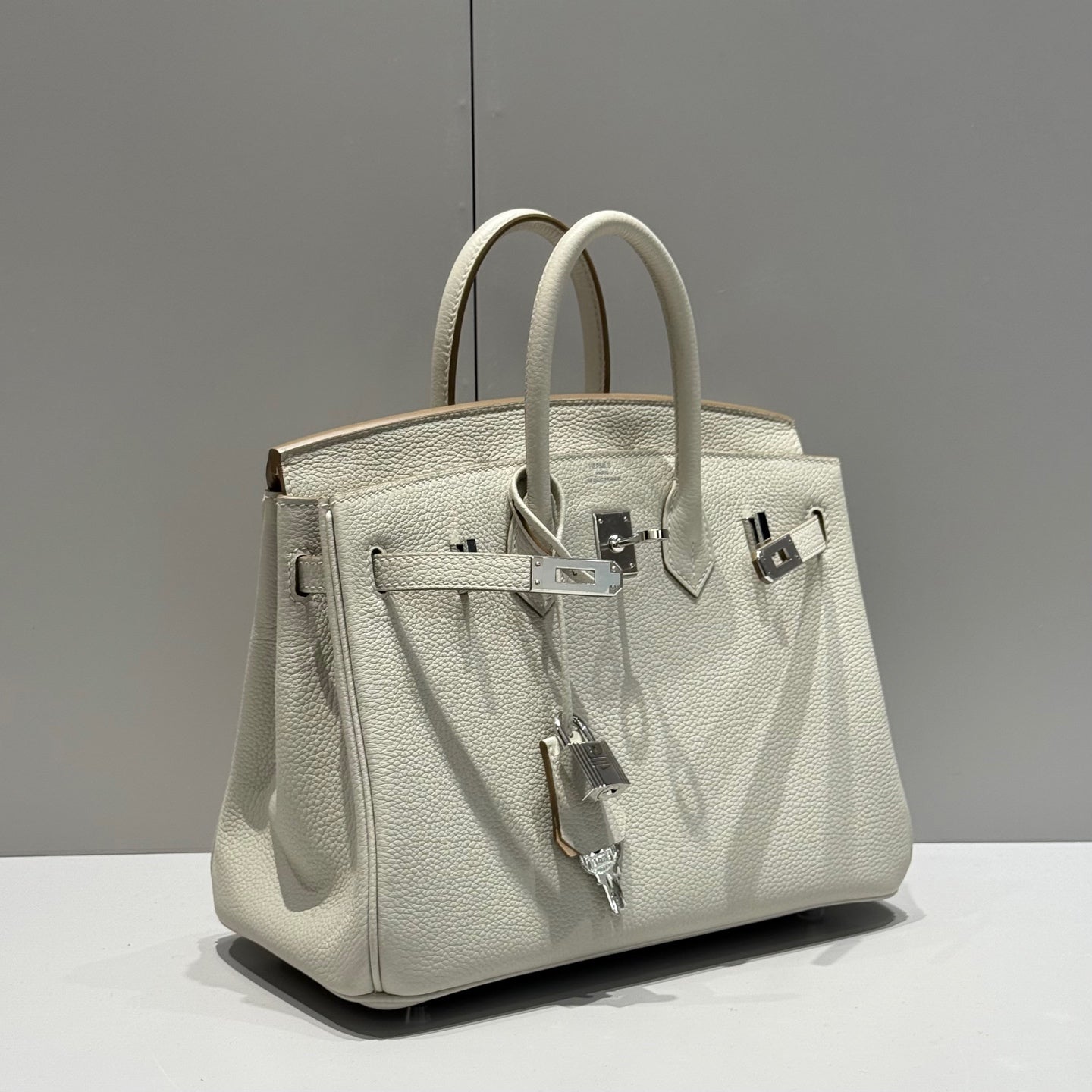 HM バーキン 25cm ホワイト トゴレザー シルバー金具 237490