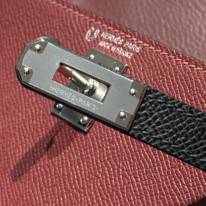 HM Mini Kelly 19 Burgundy Epsom 243135