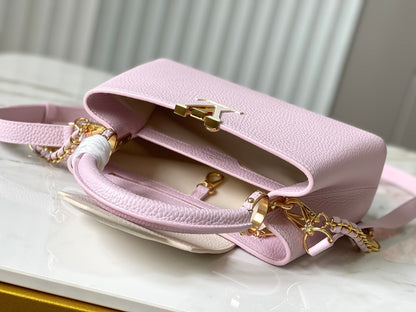 カプシーヌ BB 27 ピンク トリヨンレザー ゴールド金具