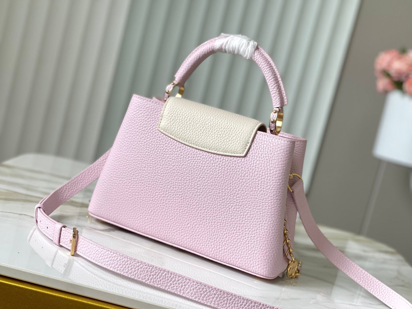 カプシーヌ BB 27 ピンク トリヨンレザー ゴールド金具