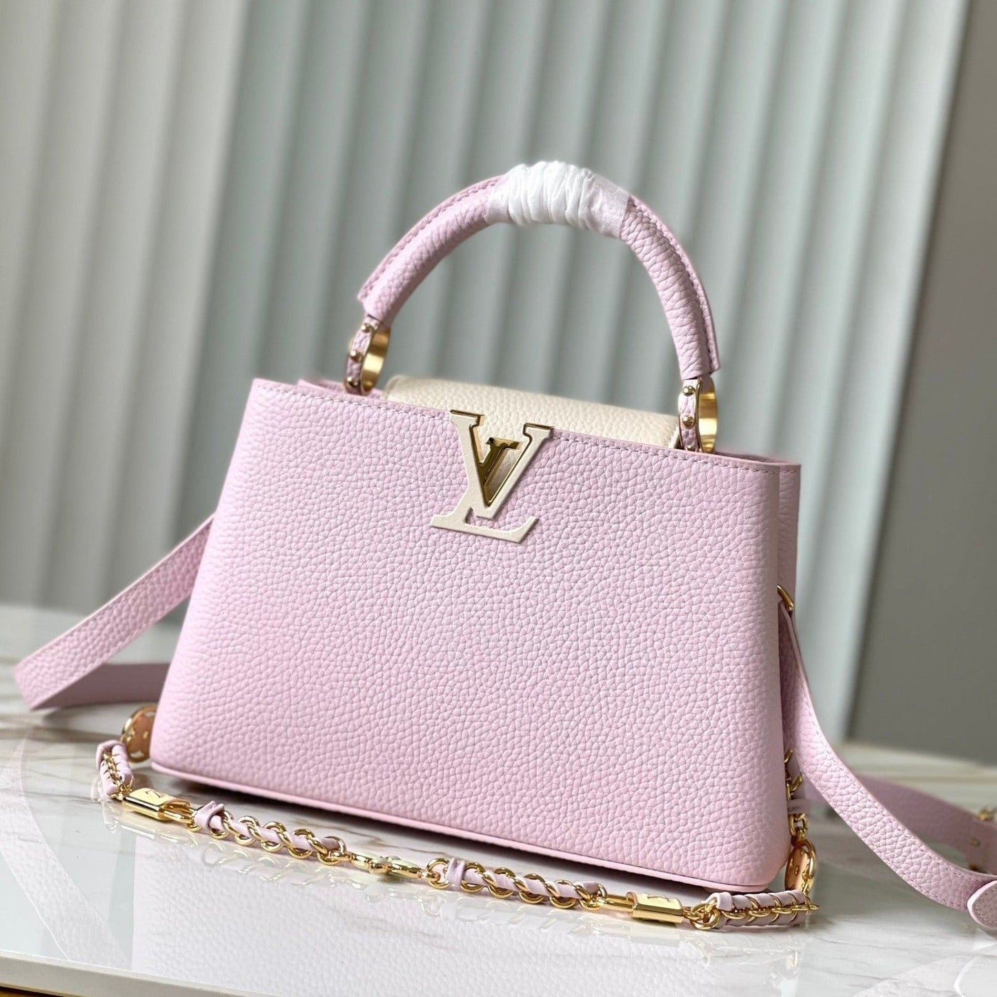 カプシーヌ BB 27 ピンク トリヨンレザー ゴールド金具