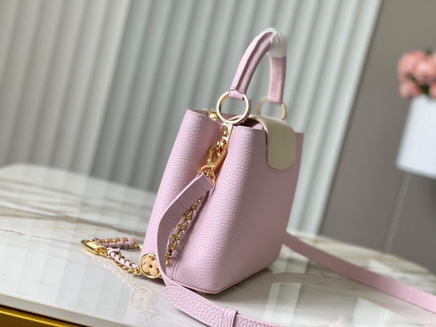 カプシーヌ BB 27 ピンク トリヨンレザー ゴールド金具