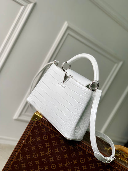 CAPUCINES BB 27 BLANC TAURILLON ARGENT QUINCAILLERIE