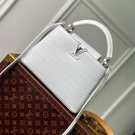 CAPUCINES BB 27 BLANC TAURILLON ARGENT QUINCAILLERIE