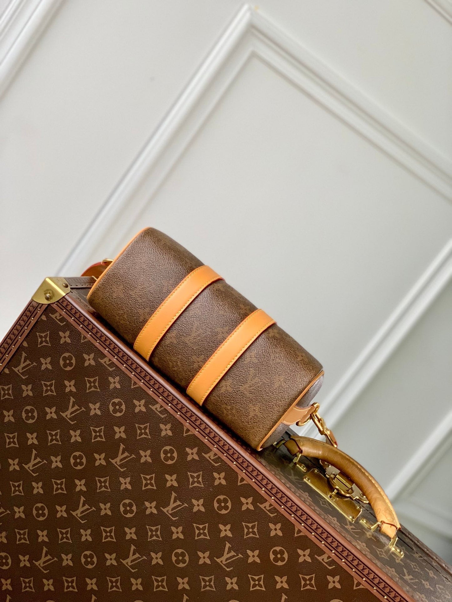 Sac bandoulière LV Keepall 25 marron monogrammé