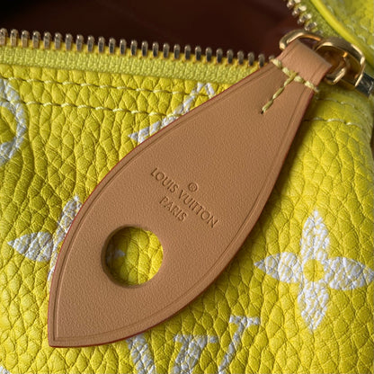 Speedy P9 Bandouliere 40 cm en cuir de veau jaune