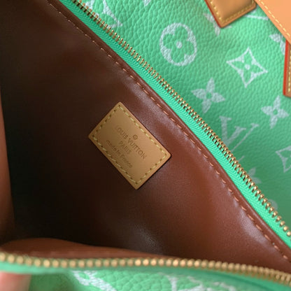 Speedy P9 Bandouliere 40 cm en cuir de veau vert