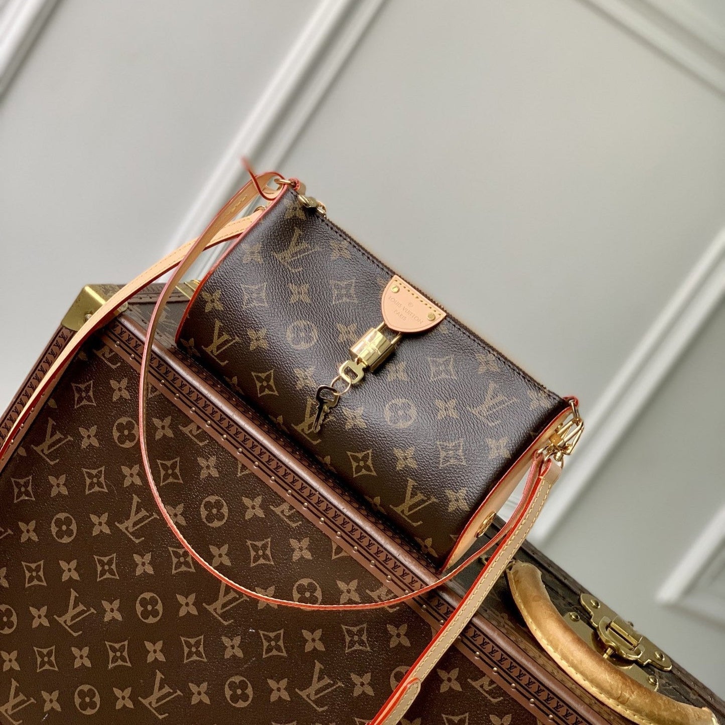 Lv ポシェット ティレット 22 ブラウン モノグラム