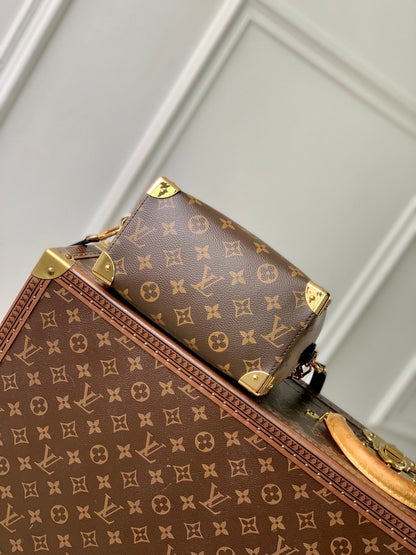 LV スピーディ トランク 20 ブラック ブラウン モノグラム