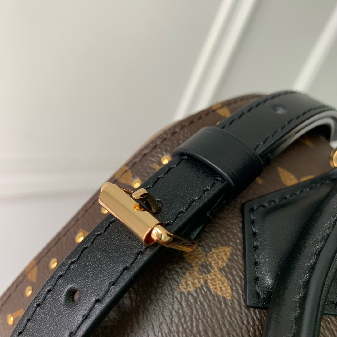 LV スピーディ トランク 20 ブラック ブラウン モノグラム