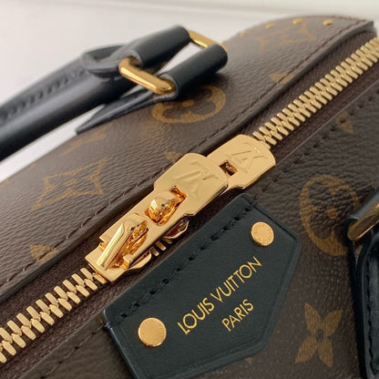 LV スピーディ トランク 20 ブラック ブラウン モノグラム