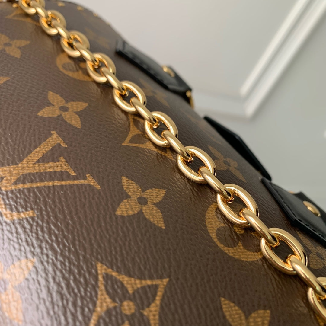 LV スピーディ トランク 20 ブラック ブラウン モノグラム