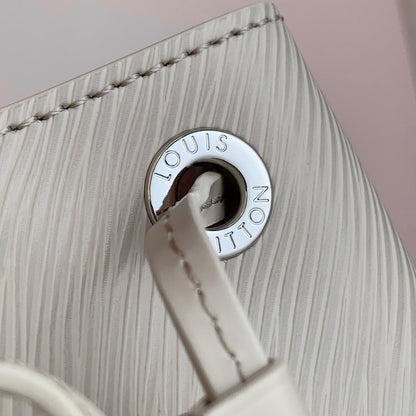 NOÉ BB 20 EN CUIR ÉPI BLANC QUARTZ