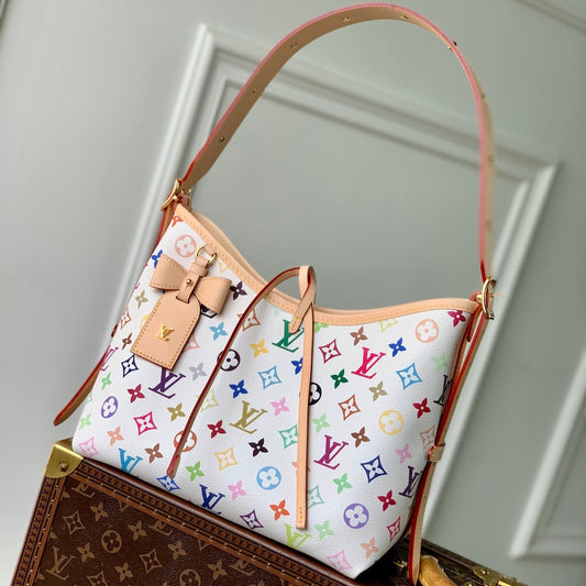 Sac fourre-tout PM 29 en toile monogrammée multicolore
