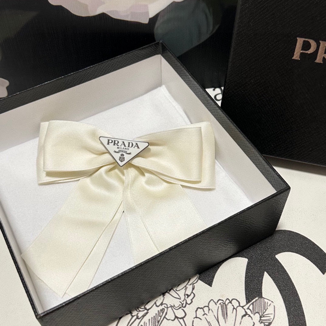 PINCE À CHEVEUX NŒUD EN RE-NYLON BEIGE AÉRÉ 423592