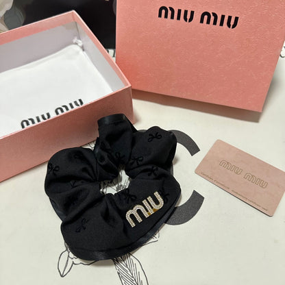 ÉLASTIQUE À CHEVEUX EN TISSU SPANDEX NOIR 432827