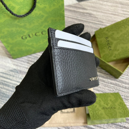 ブラックカーフスキン製カードホルダー10